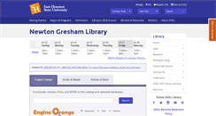 Desktop Screenshot of library.shsu.edu