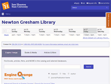 Tablet Screenshot of library.shsu.edu
